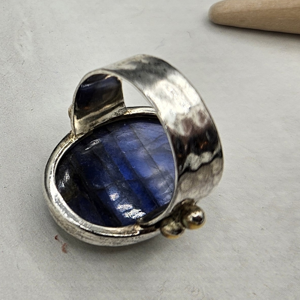 Blue LabradoriteSterling silver Ring - Picture 6 of 7